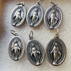 6 Blessed Mother Mary The Virgin Mary Pendant Catholic Charms from Italy